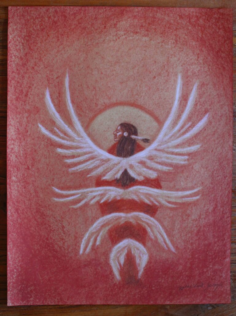 chalk on toned paper 40x30